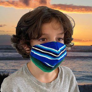 Kids Face Mask Hand Made Mexico Serape Face Cover